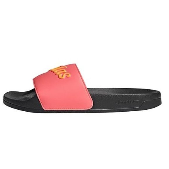 Adidas Adilette Retro Script Womens Shower Cloudfoam Slide Comfort Sport Sandals - Picture 3 of 5